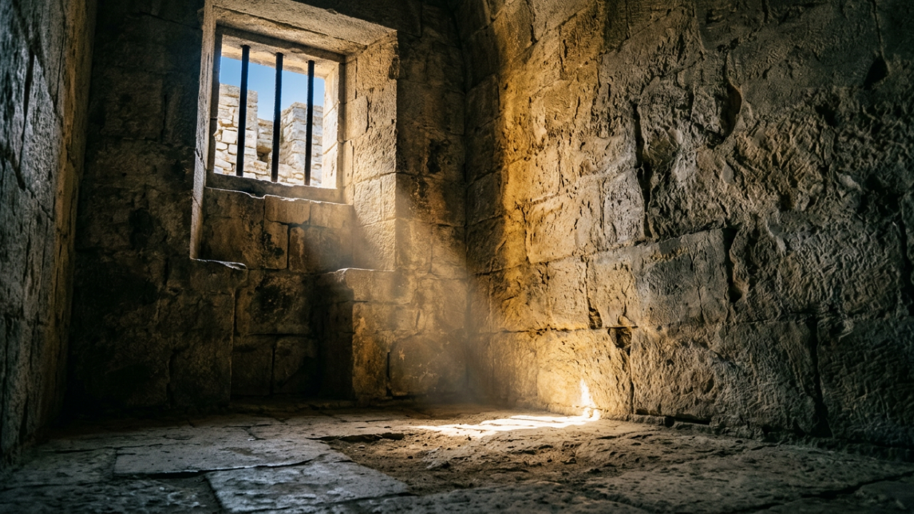 Two Men in Two Cells